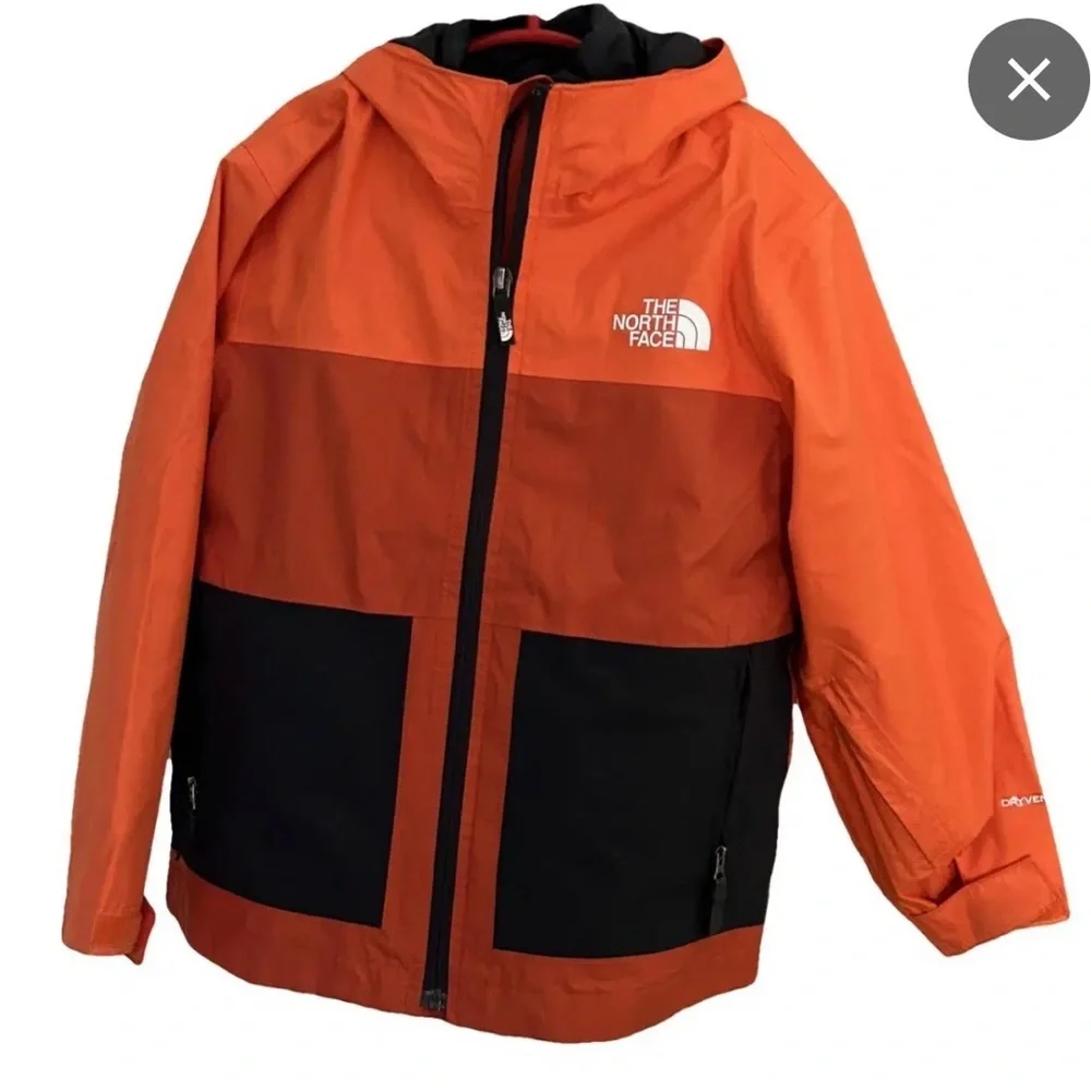 The North Face Vibrant Orange and Black Jacket